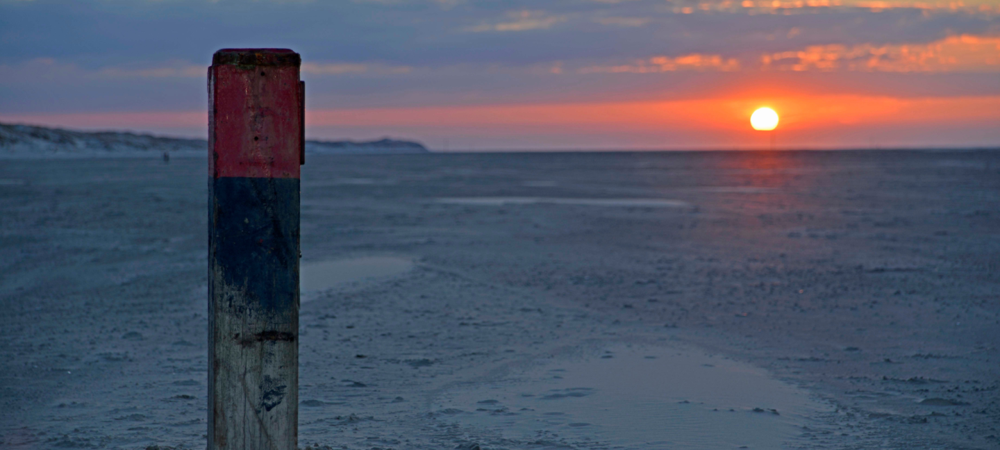 Terschelling - Wadden - Strand - Ondergaande zon